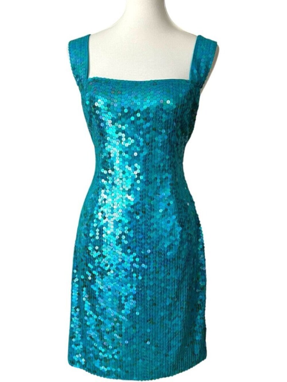 Womens Vintage Dress Medium Cocktail 90s Sequin Y2K Homecoming Party Cruise